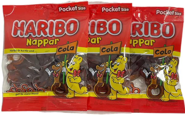 Hovedbilde Haribo colasmokker 3x80g