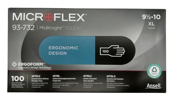 Bilde av Ansell Microflex nitrilhansker XL, 100 stk. 